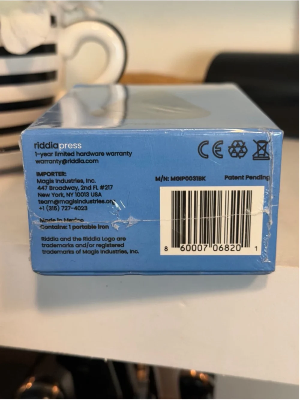 New RiddiaPress Cordless Mini Travel Iron